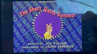 Arthur the short quick summer title card