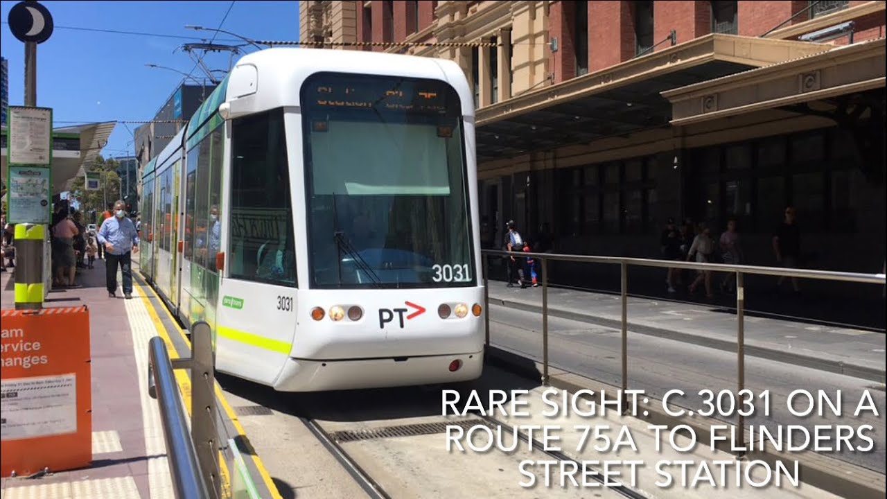 Rare Sight: C.3031 On A Route 75a To Flinders Street Station