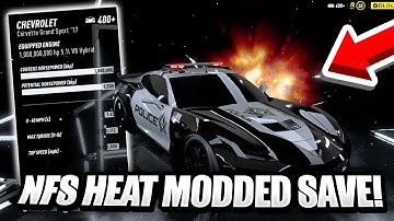 NFS HEAT *FREE MODDED SAVE* W/Download PS4 & PS5 100+ Cars