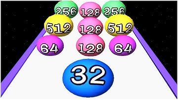 Run Merge Ball 2048 - Gameplay Walkthrough - Levels 26-45