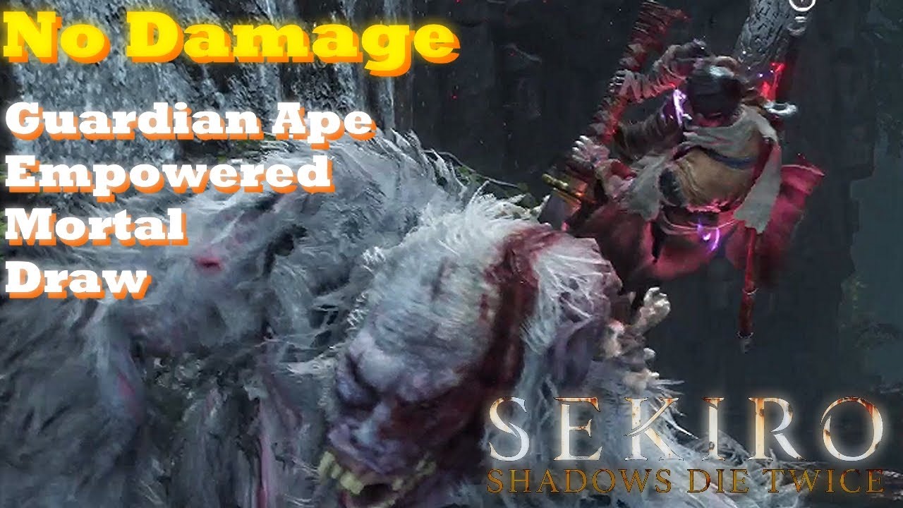 SEKIRO - Guardian Ape Boss Fight [ NO DAMAGE ] Reflection of Strength ...