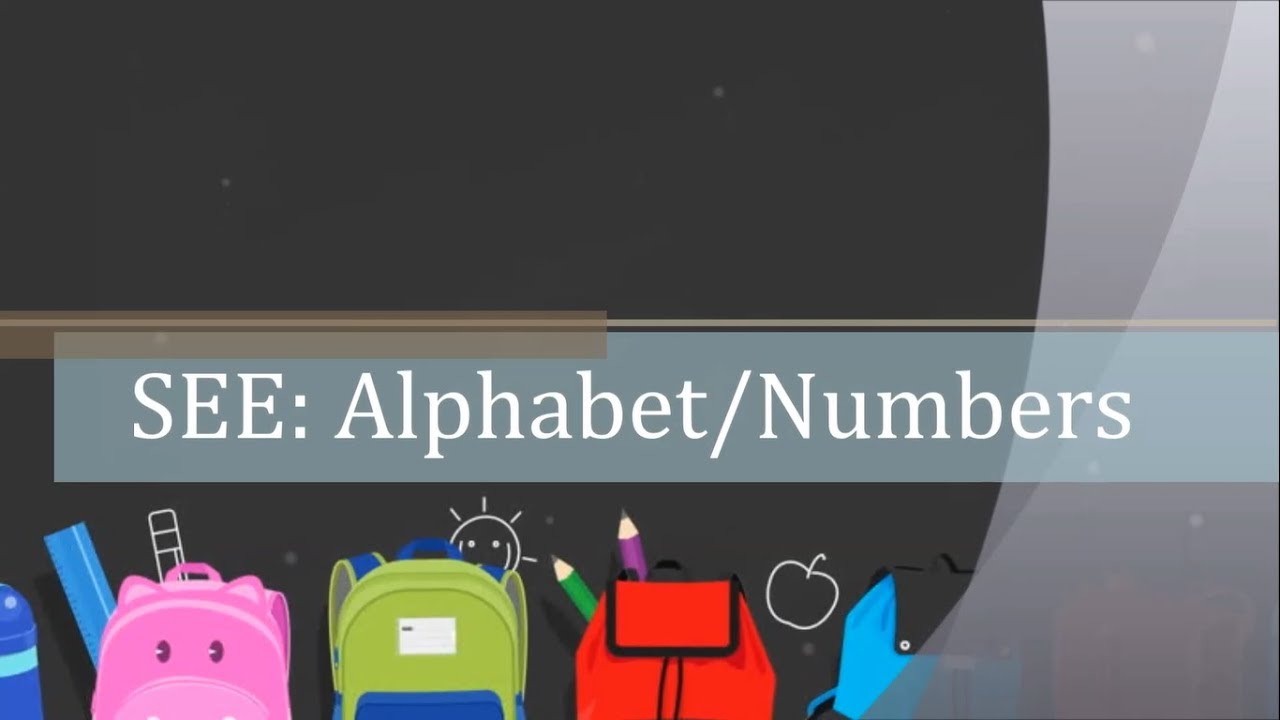 Signing Exact English Alphabet and numbers YouTube