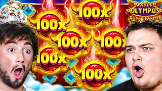 SO MANY 100X MULTIS ON GATES OF OLYMPUS SUPER SCATTER!