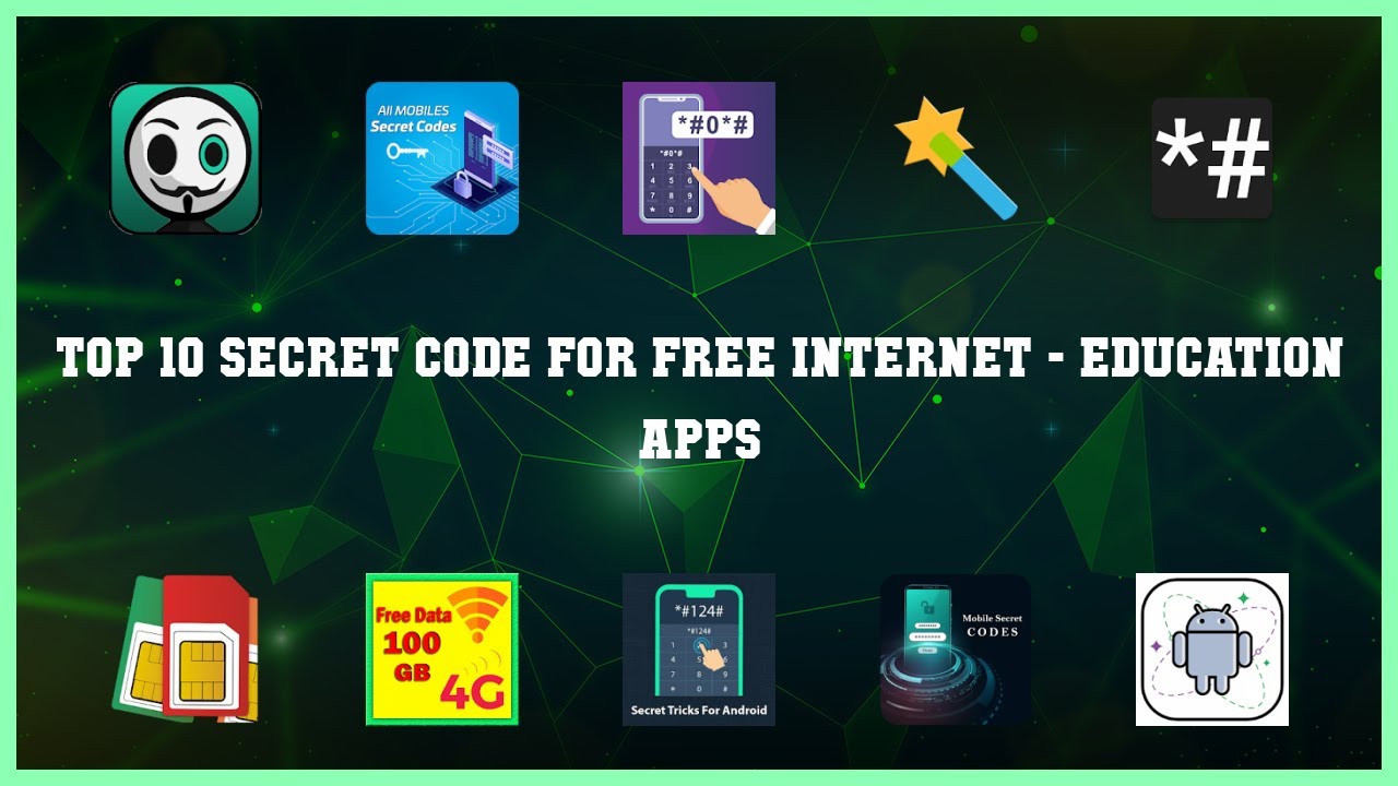 Top 10 Secret Code For Free Internet Android Apps