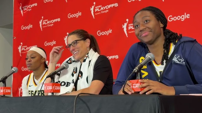 Stephanie White, Aliyah Boston, Odyssey Sims postgame presser after Fever  OT Gm 5 loss in Las Vegas