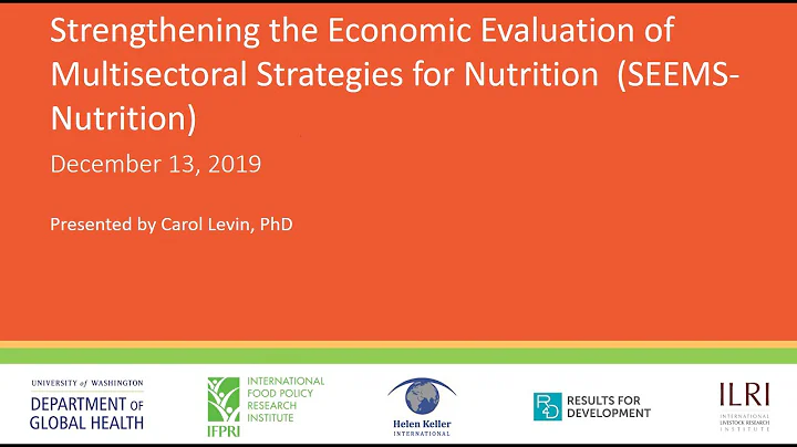 Ag2Nut webinar co hosted with ANH Academy: Economic Evaluation of Agriculture Nutrition Programs