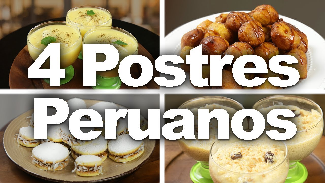 4 Postres Peruanos | Sabores del Perú - YouTube