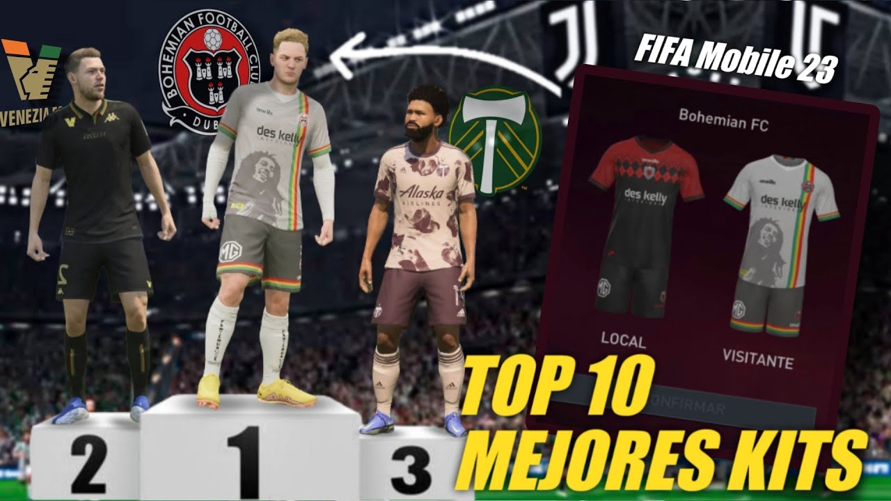 Los MEJORES uniformes TOP 10 MEJORES KITS FIFA MOBILE 23 YouTube
