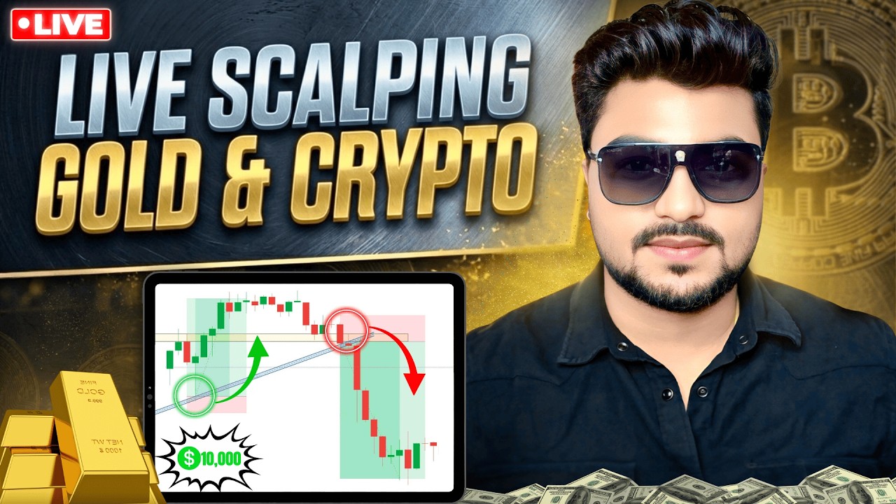 Crypto Gold Scalping Live Trading 26th Feb 2026 | #goldtrading #cryptotrading #bitcoin