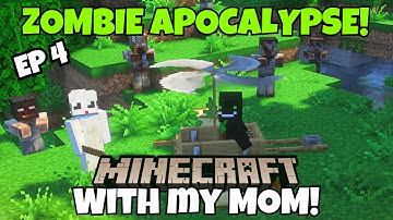 100 Days in Modded Minecraft Zombie Apocalypse with My Mom! (Ep 4)