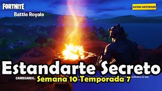 Localizacao Estandarte Secreto Na Tela De Carregamento 10 Semamna 10 Temporada 7 Fortnite