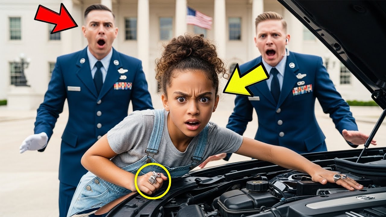 Little Girl Fixes Presidential Limo Engine – Secret Service Stunned by Her Ring