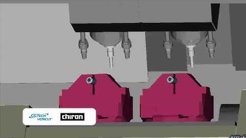 Chiron DZ Machine CNC simulation with VERICUT