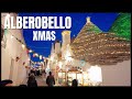 A fairytale town in Italy: ALBEROBELLO Christmas edition! Walking tour in 4k.