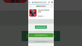 VALORANT MOBILE DOWNLOAD APK #shorts #shortsfeed