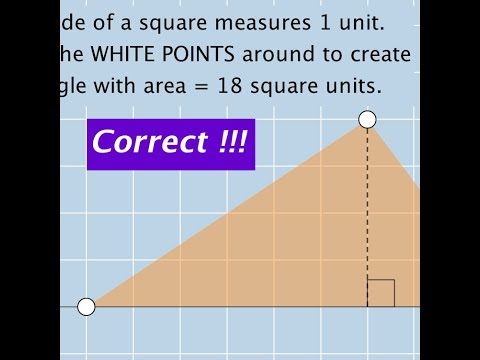 Create a Triangle with Given Area: Quick Formative Assessment with GeoGebra