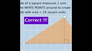 Create a Triangle with Given Area: Quick Formative Assessment with GeoGebra
