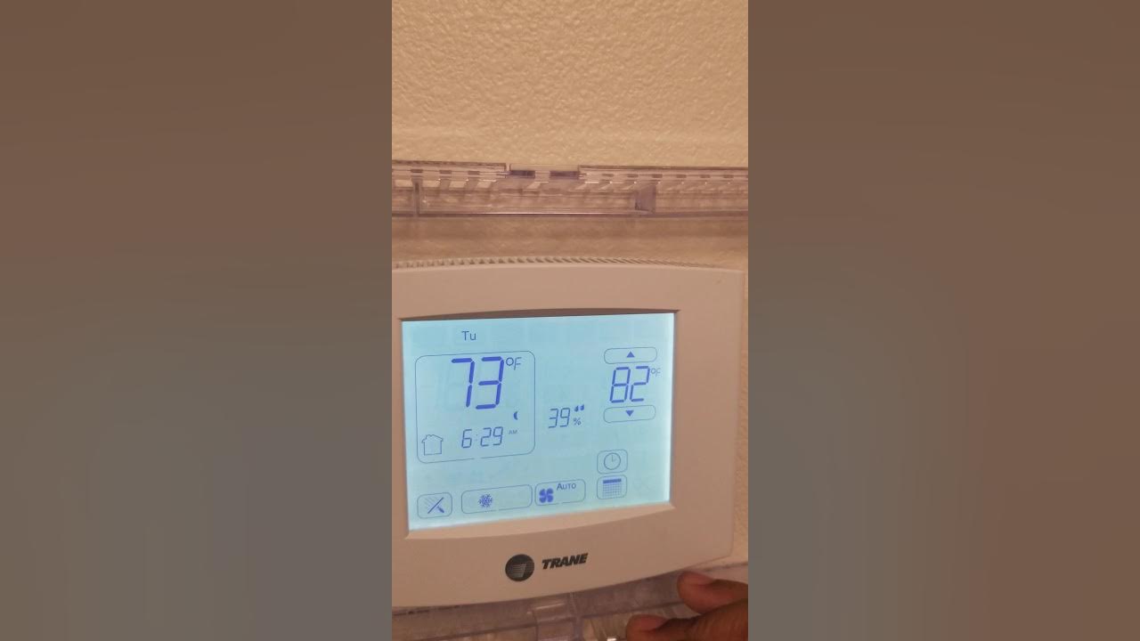 How to program trane thermostat the easy way - YouTube