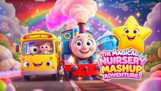 The Magical Nursery Mashup Adventure | Wheels on the Bus, Baa Baa Black Sheep &amp; Twinkle Twinkle Star