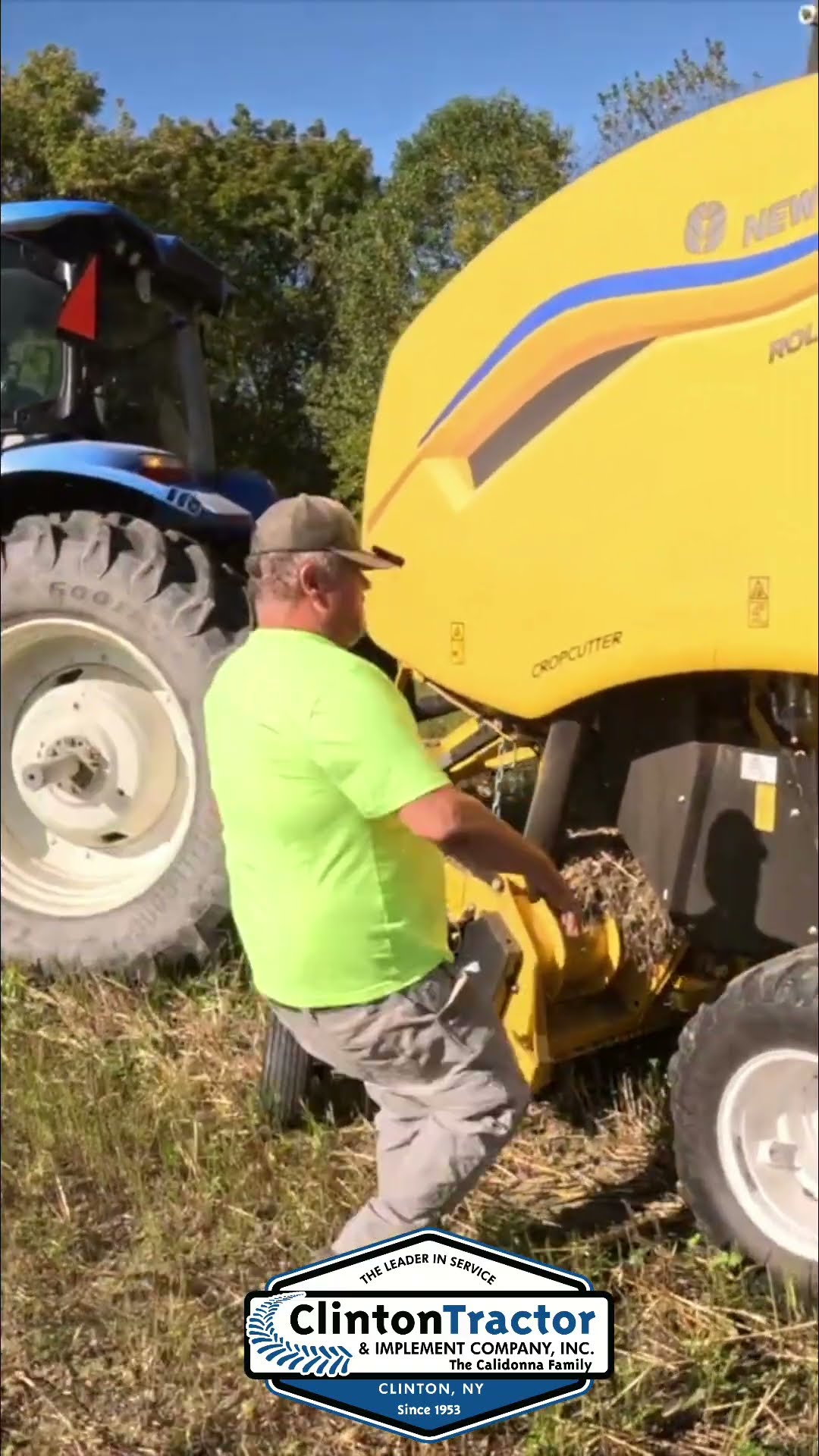 This Lever Locks a Round Baler Open So You Can Get Underneath #shorts