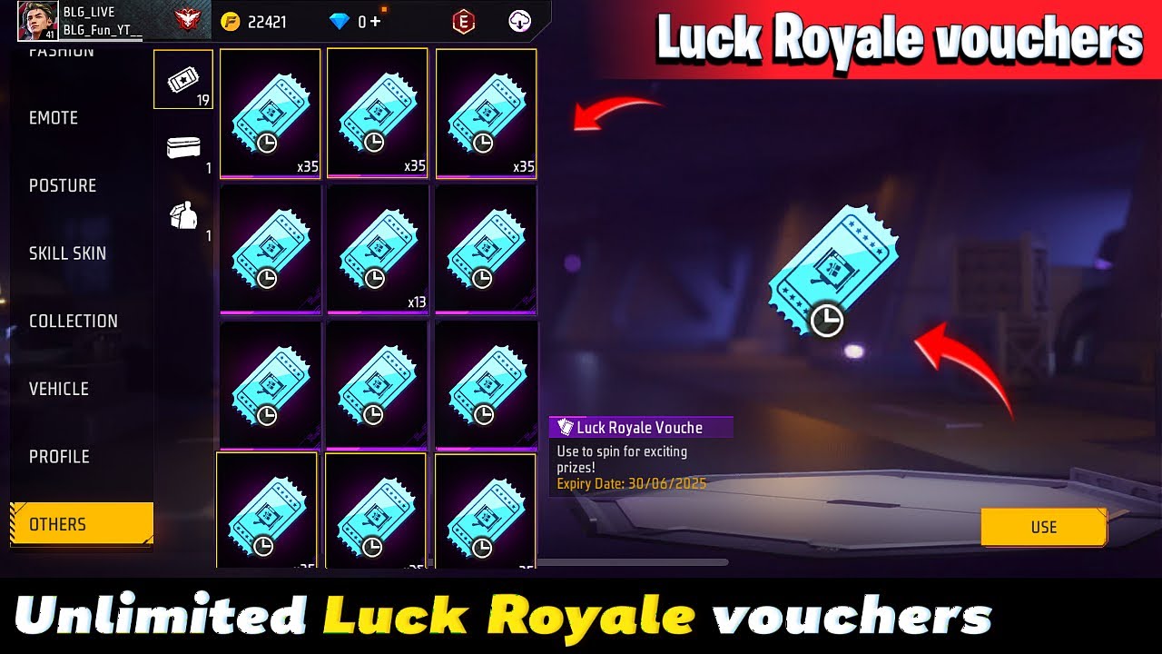 How to get Unlimited Luck Royale Vouchers in Free Fire | Free Unlimited Luck Royale Voucher kaise le