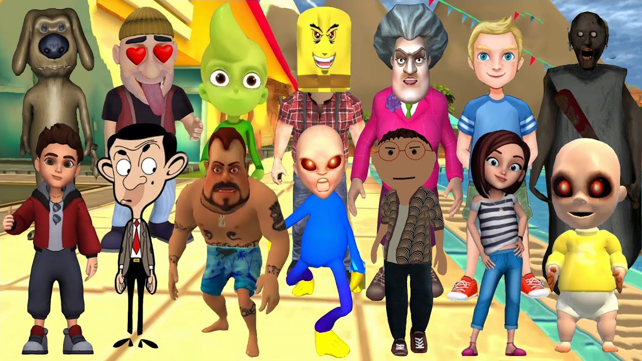 Scary Teacher 3D,Granny,Escape Mom House,Gulli Bulli Aur Granny,Mr Bean Special Delivery,Nick & Tani