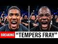 Anthony Joshua and Deontay Wilder Erupt in Furious Face Off Chaos