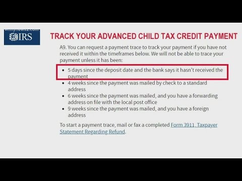 Where is your Child Tax Credit payment?