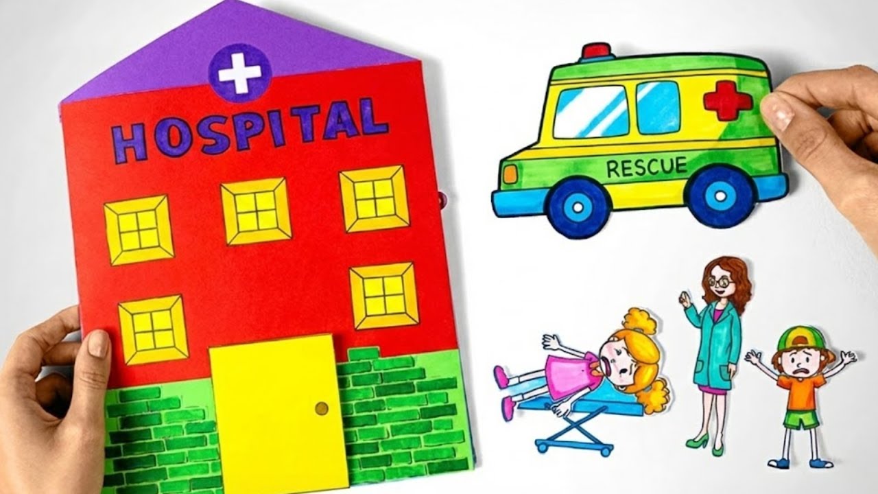 Как сделать самую классную бумажную больницу! 🏥✨