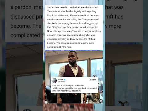 50 Cent Says Diddy S Pardon Request Was No Accident 50cent Diddy Rapper Shorts Rap 