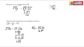 Algebra 1 Revision Q9 & Q10