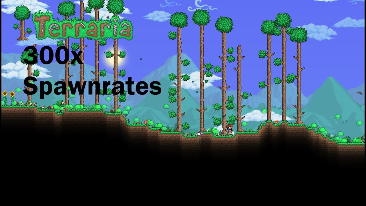 Terraria But There's 300x Enemy Spawn Rates.. - YouTube