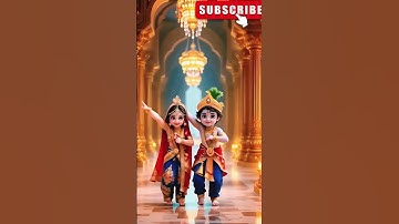 radha krishna status video #trending #krishna #cartoon #shorts #ai #radhakrishnasong #littlekrishna