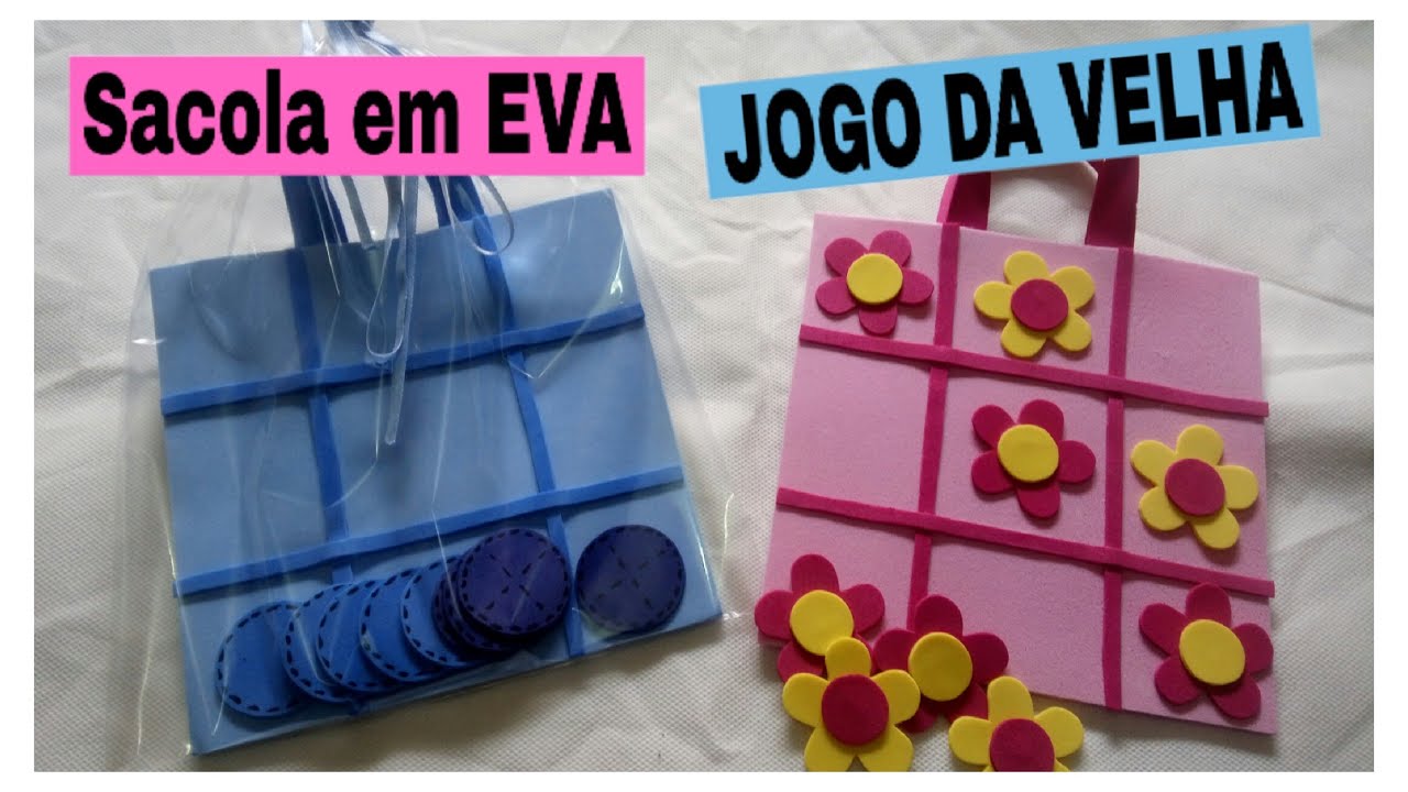 Lembrancinha jogo da velha com eva