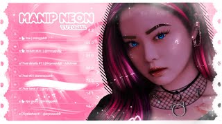 ᝰ໋᳝݊ 🔮ⵌmanip neon tutorial ibis paint x + brushes (with english subtitles) ຳི screenshot 3