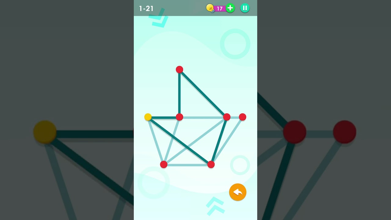 Smart puzzles One line game (Sample) Level 21 