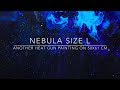 ( 46 ) Fluid Painting - NEBULA size L -made with heatgun size 50x61 cm