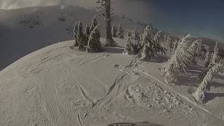 First Drop Into 4Th Chute Mt Ashland 1-12-2017
