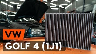 Montering af Kabinefilter VW GOLF IV (1J1): gratis video