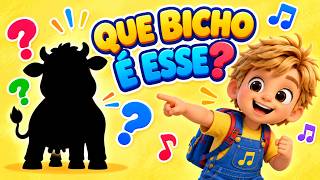 Que Bicho Faz Esse Som? Sons dos Animais | Música Infantil Educativa