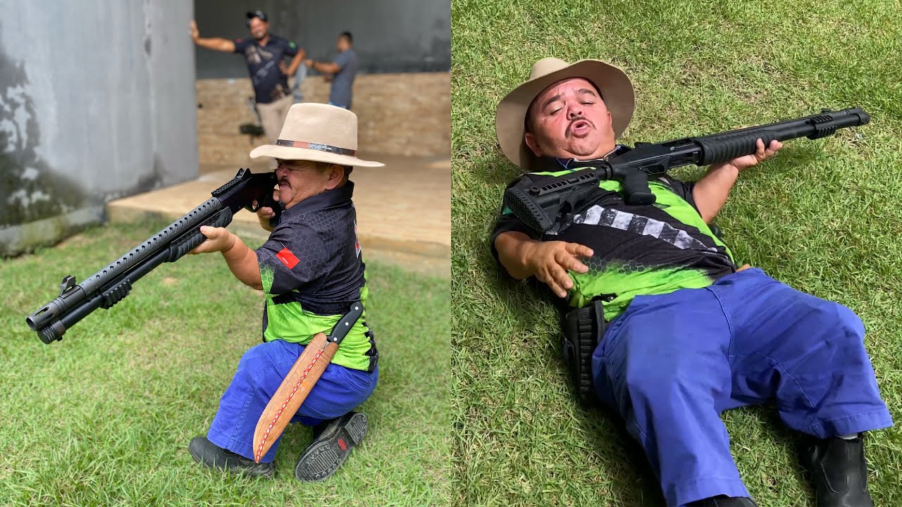 PILILIU ATIRA COM UMA 12 E NÃO AGUENTA