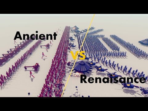 TABS Ancient VS Renaissance faction Huge 1000 unit battle