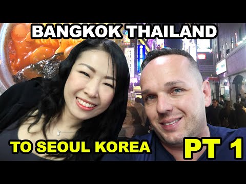 From Thailand to Seoul Korea Travel!  Taking Thai Wife! - Thai Life Vlog PT: 1