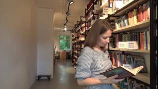 Library Girl Book Reads Education | Free No Copyright Video