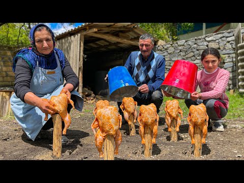 Mega Way to Cook Whole Chickens Under Buckets! Must see