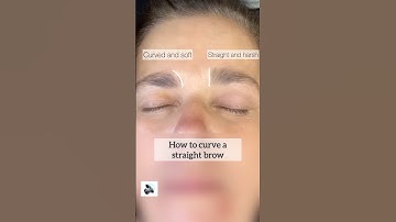 Straight or curved #brows #eyebrow #browexpert #browgoals #browshaping #browtips #shorts