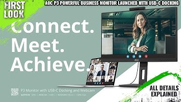 AOC P3 Powerful Business Monitor Launched With USB-C Docking Launched - All Spec, Features And More
