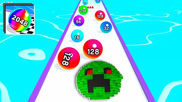 BALL RUN 2048 Game | All Levels Mobile Gameplay Walkthrough Android, ios | New Level 29-31