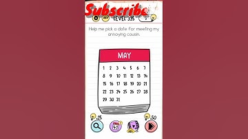 BRAIN TEST LEVEL 335, help me peak a date for meeting my annoying cousin