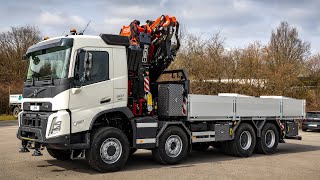 VOLVO FMX 500 8x6 mit Fassi F545 RA 2 26 und FLY JIB L426 | LYMA Kran und Fahrzeugbau